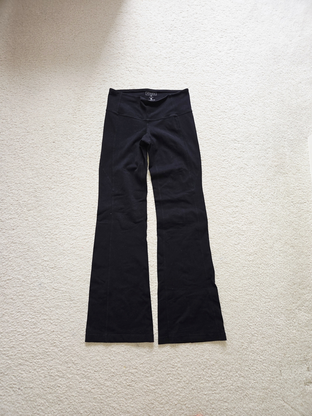Athleta Black Flared Yoga Pants - Comfort Stretch